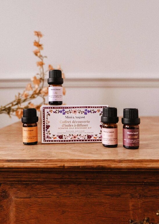 MIMI & AUGUST - COFFRET DÉCOUVERTE D'HUILES À DIFFUSER