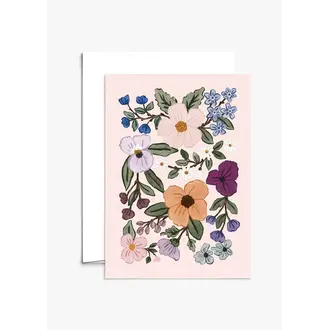 MIMI & AUGUST CARTE DE SOUHAITS - CHAMPS DE FLEURS
