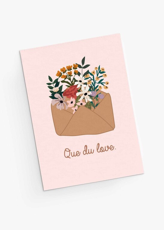 MIMI & AUGUST - CARTE DE SOUHAITS - QUE DU LOVE