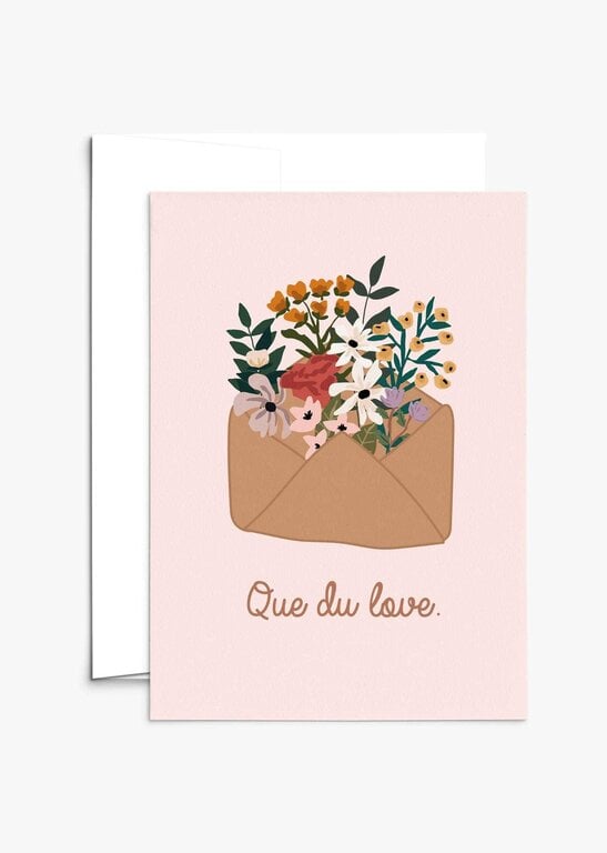 MIMI & AUGUST - CARTE DE SOUHAITS - QUE DU LOVE