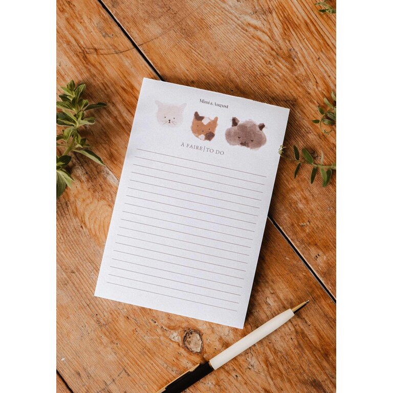 MIMI & AUGUST BLOC-NOTES - PURRFECT
