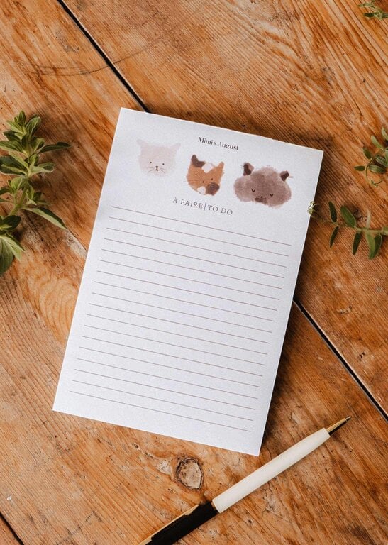 MIMI & AUGUST - BLOC-NOTES - PURRFECT