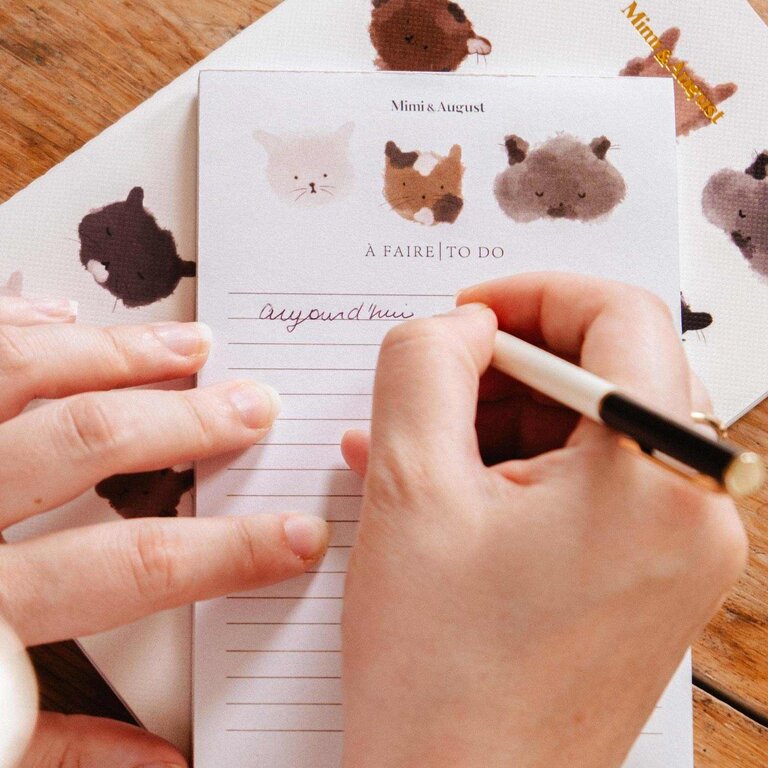 MIMI & AUGUST BLOC-NOTES - PURRFECT