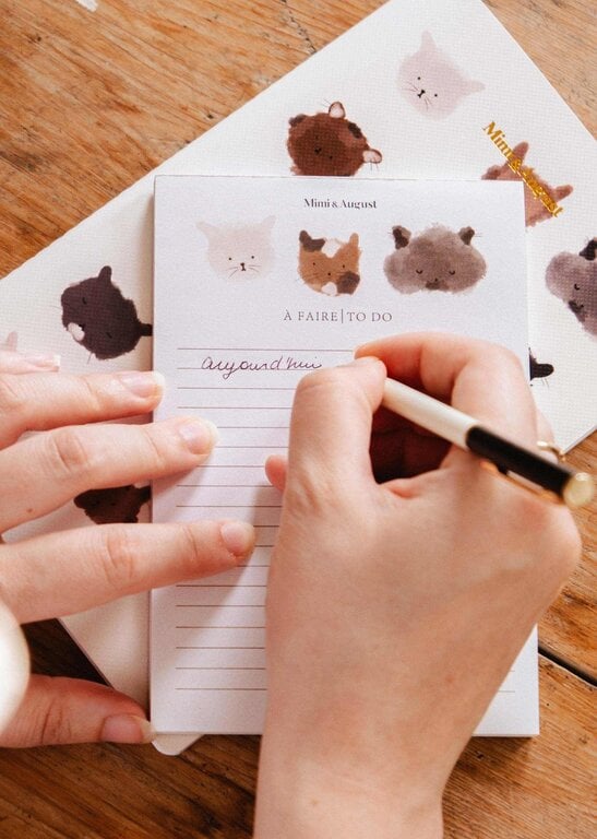 MIMI & AUGUST - BLOC-NOTES - PURRFECT
