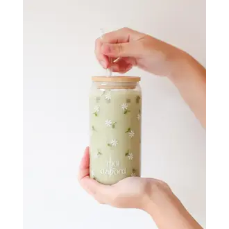 MOI D'ABORD TUMBLER EN VERRE - MARGUERITE