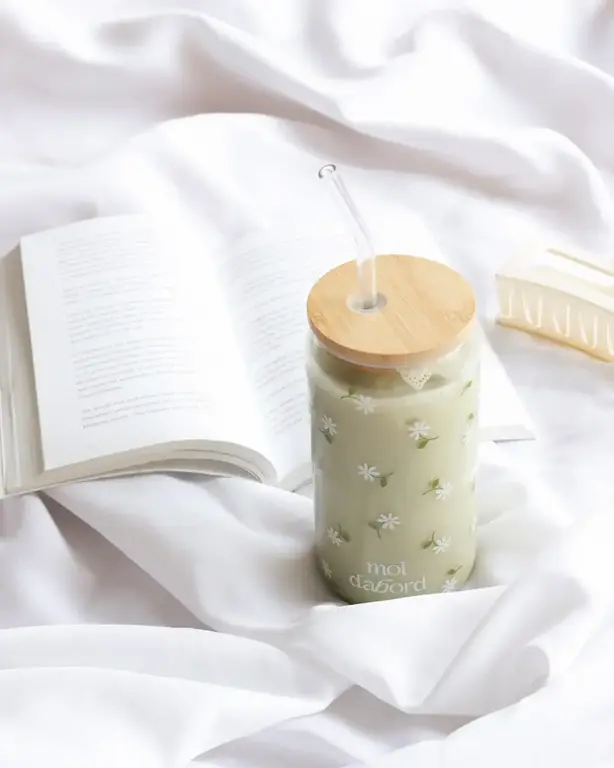 MOI D'ABORD TUMBLER EN VERRE - MARGUERITE