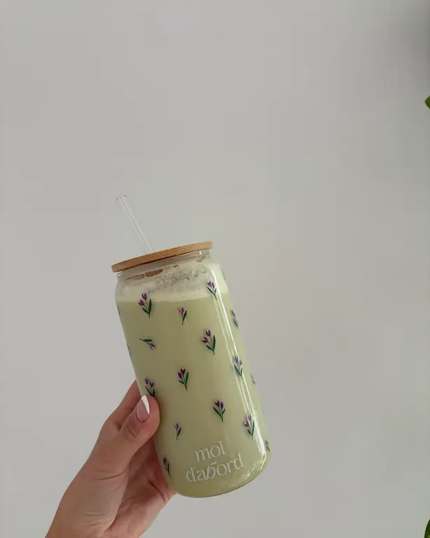 MOI D'ABORD TUMBLER EN VERRE - TULIPES