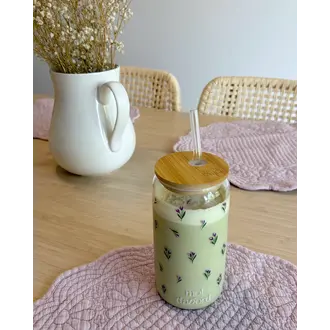 MOI D'ABORD TUMBLER EN VERRE - TULIPES