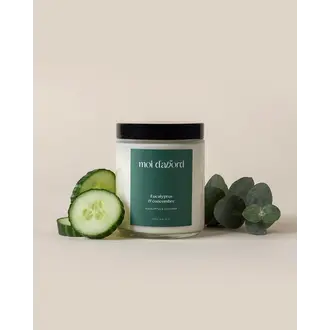 MOI D'ABORD BOUGIE DE SOJA - EUCALYPTUS & CONCOMBRE