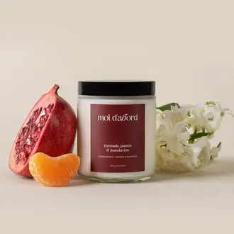 MOI D'ABORD BOUGIE DE SOJA - GRENADE, JASMIN & MANDRINE