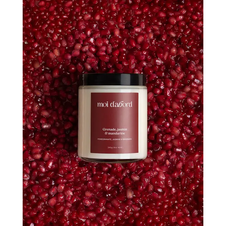 MOI D'ABORD BOUGIE DE SOJA - GRENADE, JASMIN & MANDRINE