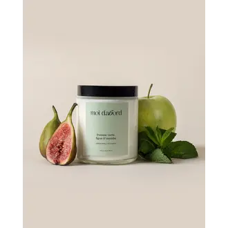 MOI D'ABORD BOUGIE DE SOJA - POMME VERTE, FIGUE & MENTHE