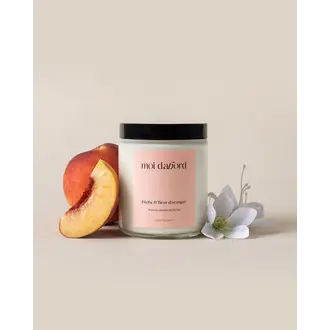 MOI D'ABORD BOUGIE DE SOJA - PÊCHE & FLEUR D'ORANGER