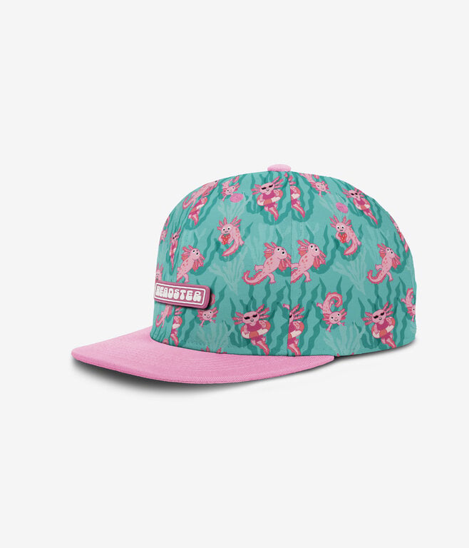 HEADSTER KIDS HEADSTER - CASQUETTE SNAPBACK AXOLOTL DIP - LAGOONA BLUE