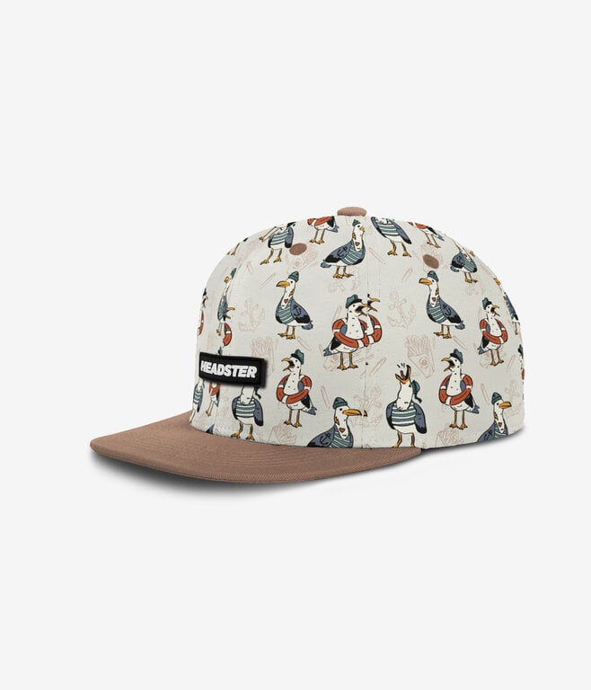 HEADSTER KIDS HEADSTER - CASQUETTE SNAPBACK CAPTAIN SEAGULL - WHITE SAND