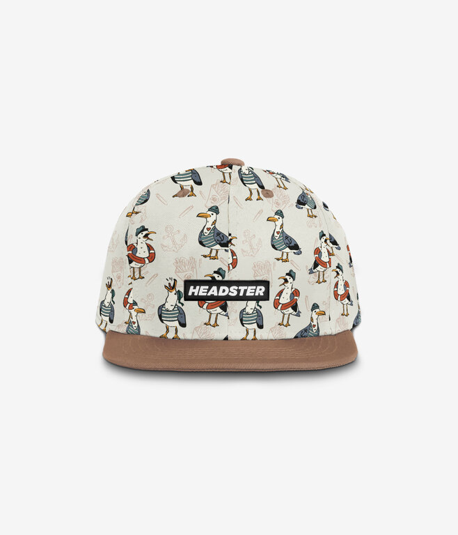 HEADSTER KIDS CASQUETTE SNAPBACK CAPTAIN SEAGULL - WHITE SAND