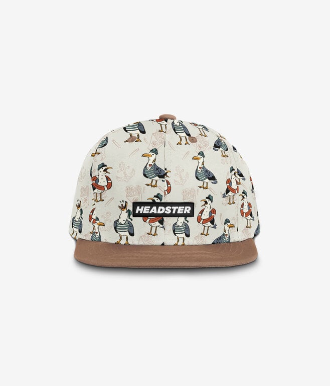 HEADSTER KIDS HEADSTER - CASQUETTE SNAPBACK CAPTAIN SEAGULL - WHITE SAND