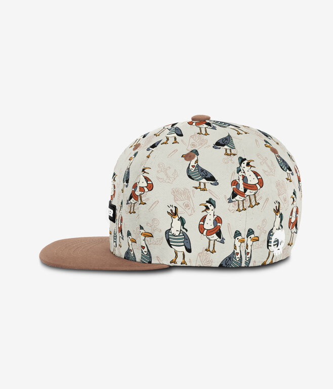 HEADSTER KIDS CASQUETTE SNAPBACK CAPTAIN SEAGULL - WHITE SAND