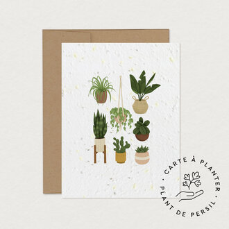 MIMOSA DESIGN CARTE DE SOUHAITS À PLANTER - POUCE VERT