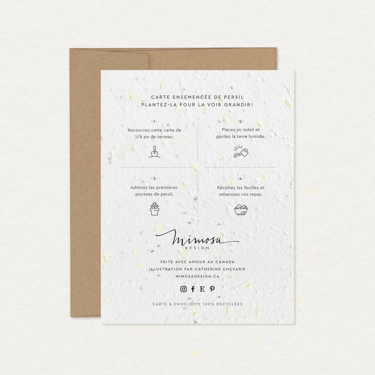 MIMOSA DESIGN PLANTABLE GREETING CARD - CONSTRUCTION PASSION