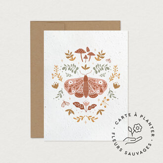 MIMOSA DESIGN CARTE DE SOUHAITS À PLANTER - PAPILLON