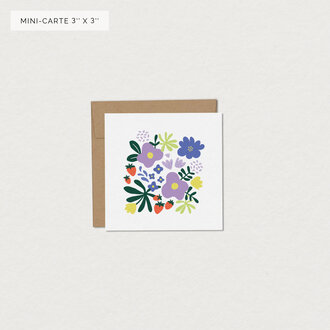 MIMOSA DESIGN MIMOSA - MINI CARTE DE SOUHAITS - EXPLOSION PRINTANIÈRE