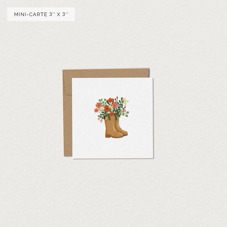 MIMOSA DESIGN MIMOSA - MINI CARTE DE SOUHAITS - APRÈS LA PLUIE