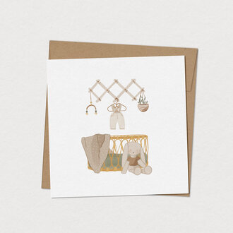 MIMOSA DESIGN MIMOSA - CARTE DE SOUHAITS - BERCEAU DE CHARLIE