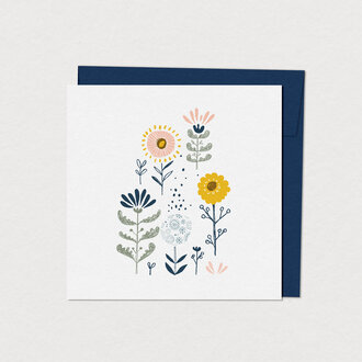 MIMOSA DESIGN CARTE DE SOUHAITS - FLEURS NAÏVES