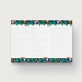 MIMOSA DESIGN PLANIFICATEUR DE REPAS - TOUCAN