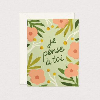 MIMOSA DESIGN CARTE DE SOUHAITS - PENSÉE D'ANÉMONE