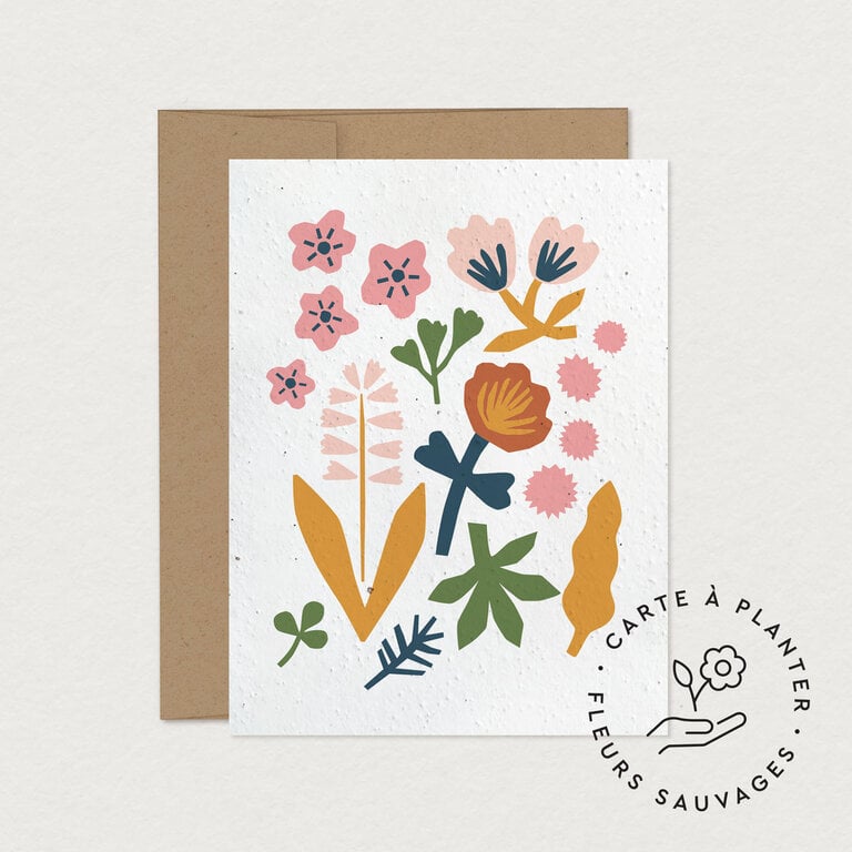MIMOSA DESIGN CARTE DE SOUHAITS À PLANTER - FLAVIE