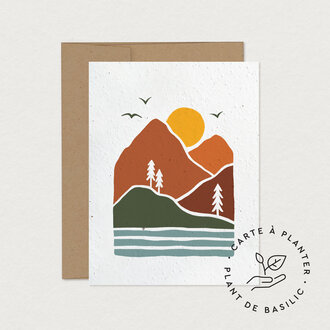 MIMOSA DESIGN CARTE DE SOUHAITS À PLANTER - GRAND AIR