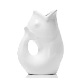 GURGLE POT GURGLE POT - PICHET À BOISSON 42 OZ - BLANC
