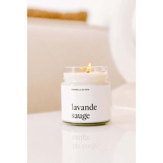 MARÉE CHANDELLE CHANDELLE DE SOYA - LAVANDE ET SAUGE