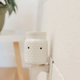 MARÉE CHANDELLE DIFFUSEUR MURAL POUR PASTILLES DES CIRE HOBNAIL - BLANC