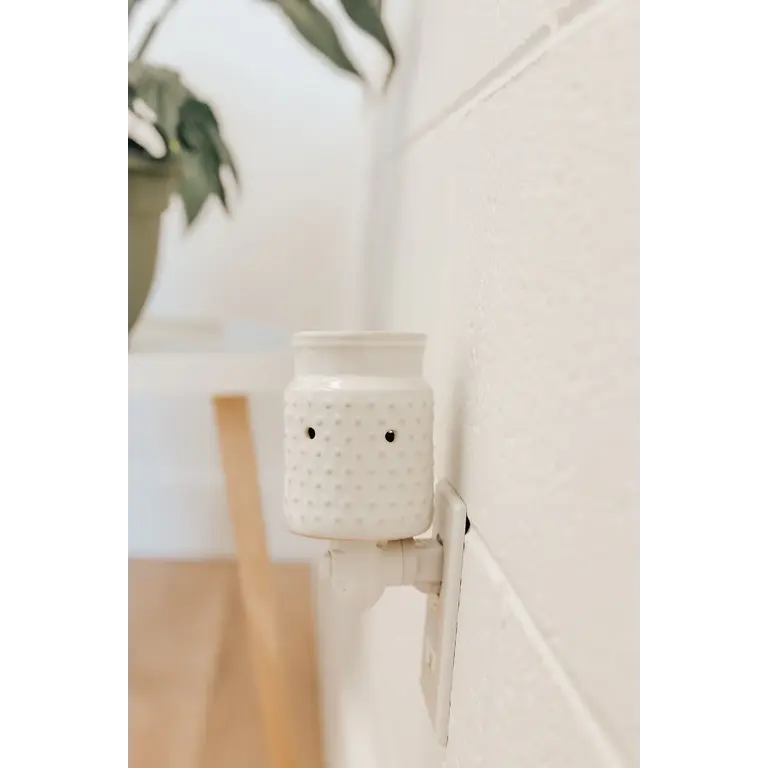 MARÉE CHANDELLE DIFFUSEUR MURAL POUR PASTILLES DES CIRE HOBNAIL - BLANC