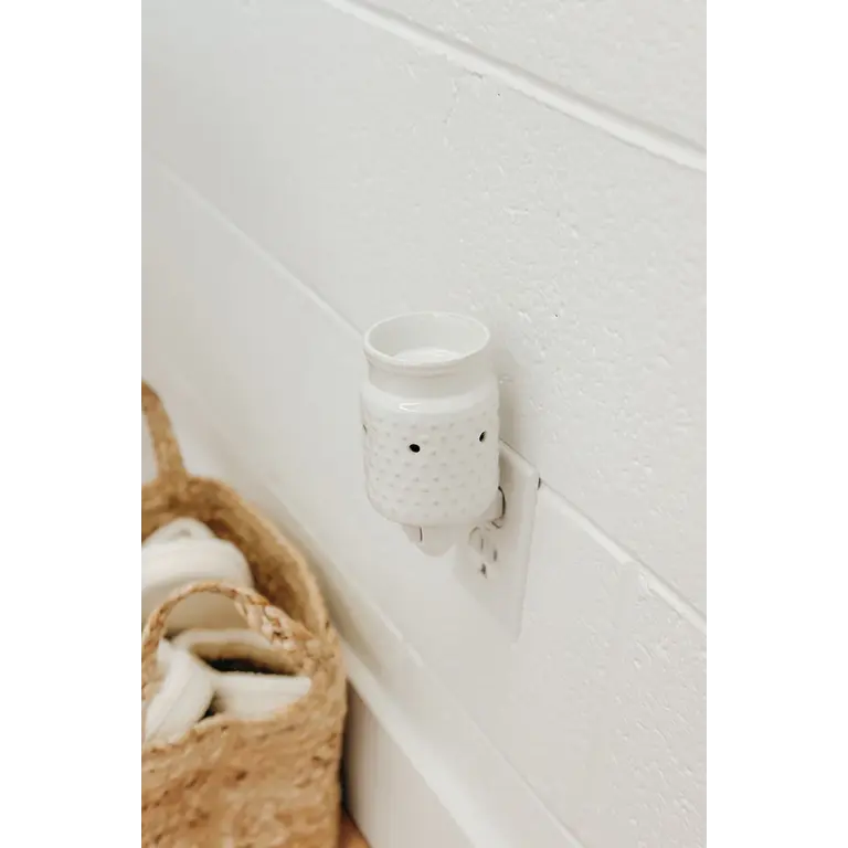 MARÉE CHANDELLE DIFFUSEUR MURAL POUR PASTILLES DES CIRE HOBNAIL - BLANC