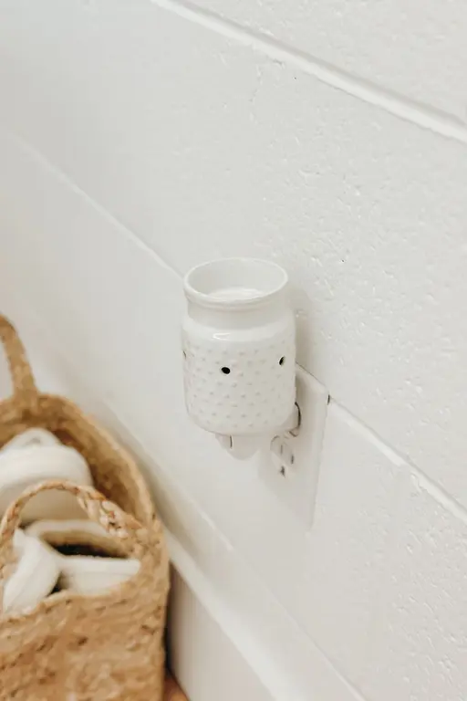 MARÉE CHANDELLE DIFFUSEUR MURAL POUR PASTILLES DES CIRE HOBNAIL - BLANC