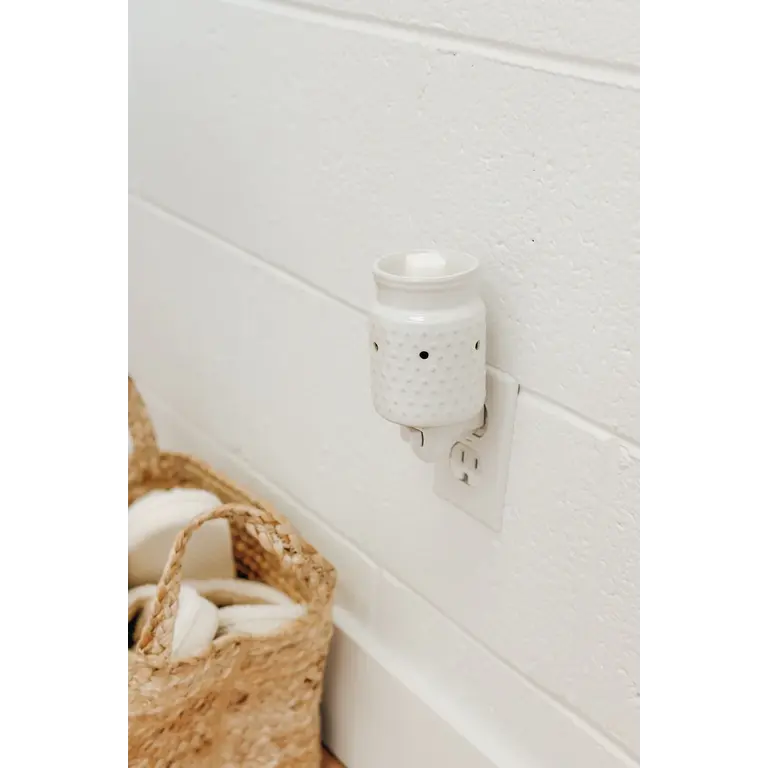 MARÉE CHANDELLE DIFFUSEUR MURAL POUR PASTILLES DES CIRE HOBNAIL - BLANC