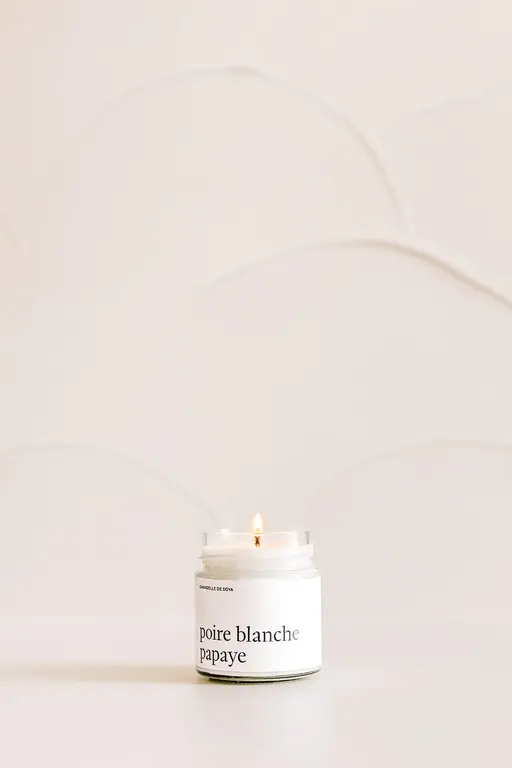 MARÉE CHANDELLE CHANDELLE DE SOYA - POIRE BLANCHE ET PAPAYE