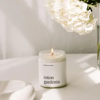MARÉE CHANDELLE CHANDELLE DE SOYA 270 ML - COTON GARDÉNIA