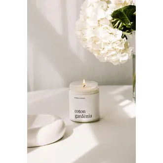 MARÉE CHANDELLE CHANDELLE DE SOYA 270 ML - COTON GARDÉNIA