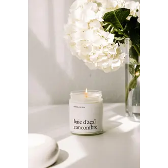 MARÉE CHANDELLE CHANDELLE DE SOYA 270 ML - BAIE D'ACAÏ CONCOMBRE