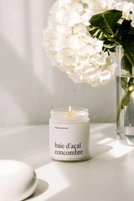 MARÉE CHANDELLE CHANDELLE DE SOYA 270 ML - BAIE D'ACAÏ CONCOMBRE