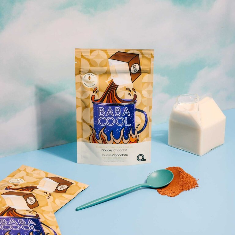 BABACOOL CHOCOLAT CHAUD EN POUDRE - DOUBLE CHOCOLAT