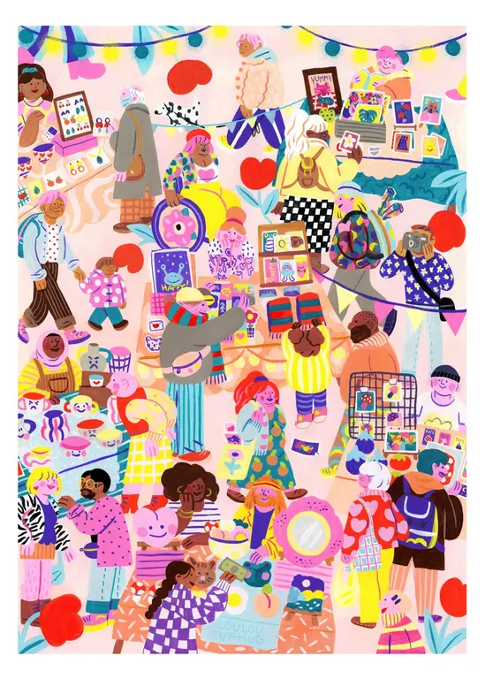 HOLIYAY PUZZLE 1000 PCS - MARCHÉ ÉPHÉMÈRE