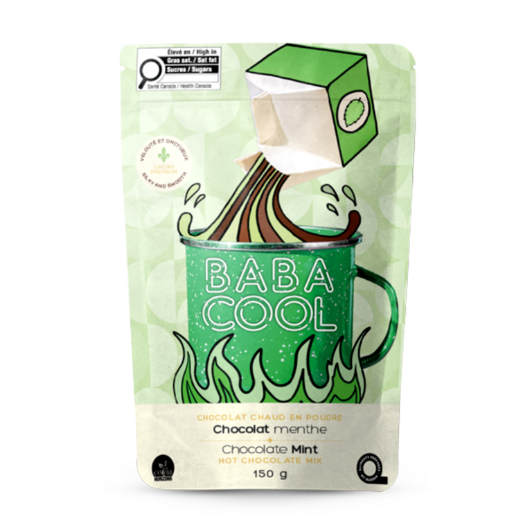 BABACOOL CHOCOLAT CHAUD EN POUDRE - CHOCOLAT MENTHE