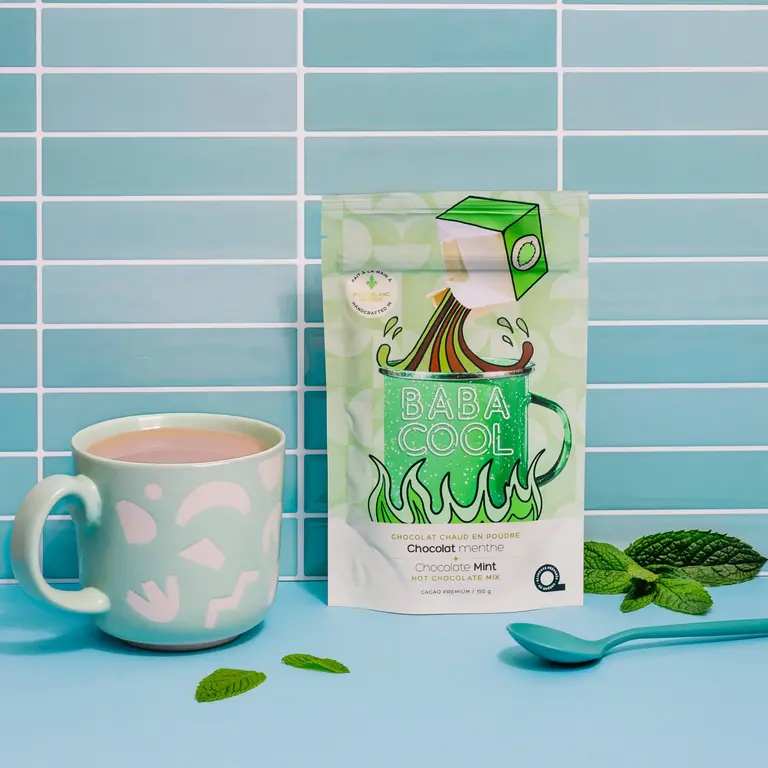 BABACOOL CHOCOLAT CHAUD EN POUDRE - CHOCOLAT MENTHE
