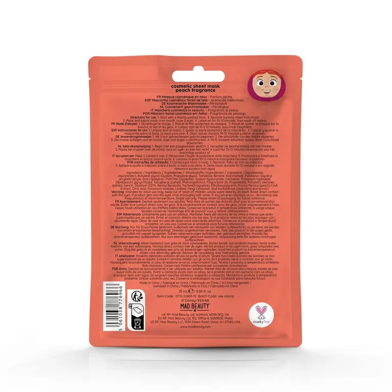 MAD BEAUTY MAD BEAUTY - MASQUE EN FEUILLE POUR LE VISAGE TOY STORY - JESSIE